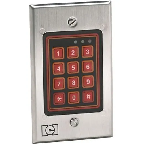 Linear 212w Indoor/Outdoor Flush-Mount Weather Resistant Keypad, Stainless Steel