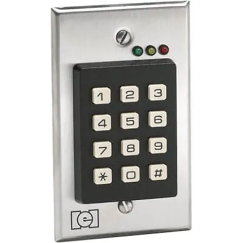 Linear 232i Auto-Adjusting Indoor Flush-Mount Keypad Access Device, 12/24V AC/VDC