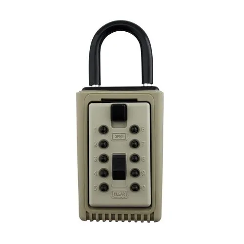 Kidde 1350 3-Key Capacity, Push Button, Lock Box, Metal, Clay