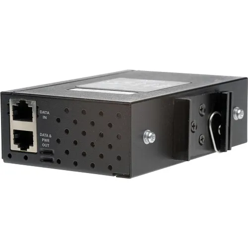 AXIS T8144 1-Port Industrial Midspan, Dual DC Inputs, 60W PoE, Black