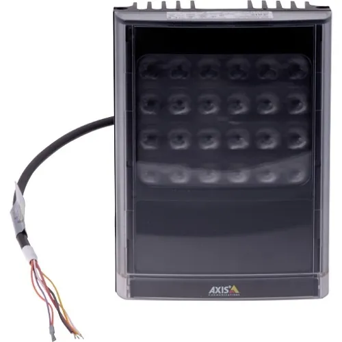 AXIS T90D30 High Performance Infrared LED Illuminator, Pre-Mounted 10° Diverging Lens, Black