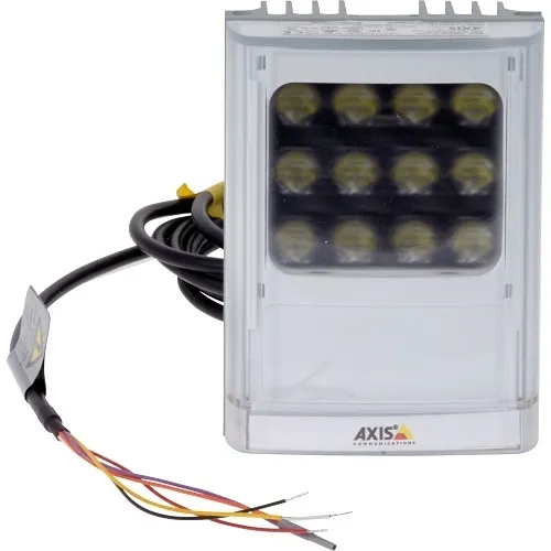 AXIS T90D25 High-Performance White LED Illuminator, Pre-Mounted 10° Diverging Lens, Black