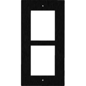 2N 01281-001 IP Verso and LTE Verso 2-Module Frame, In Wall Flush Mount, Black