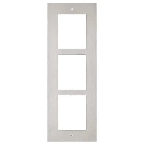 2N 01282-001 IP Verso and LTE Verso 3-Module Frame, In Wall Flush Mount, Nickel