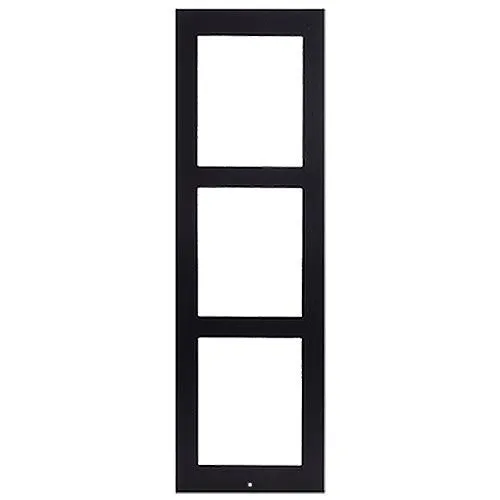 2N 01292-001 IP Verso and LTE Verso 3-Module Frame, Surface Mount, Black