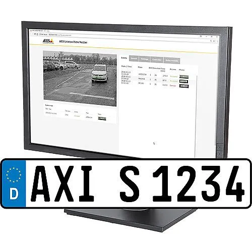 AXIS 01574-001 License Plate Verifier for Freeflow Traffic up to 45mph, 1-License