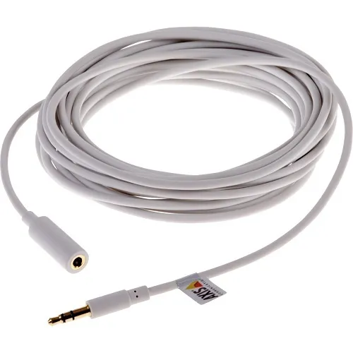 AXIS 01589-001 Audio Extension Cable for Microphones, 5', White