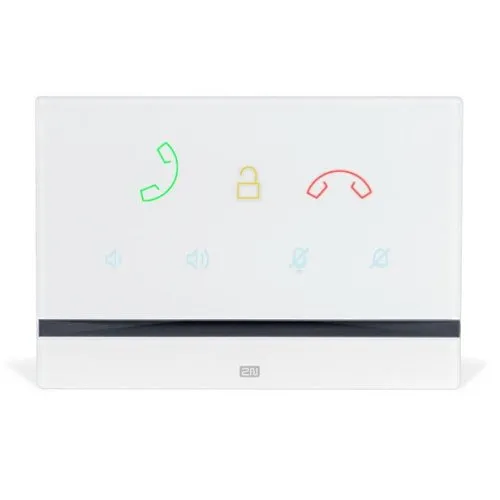 2N 01699-001 Indoor Talk Answering Unit with Capactive Buttons, White