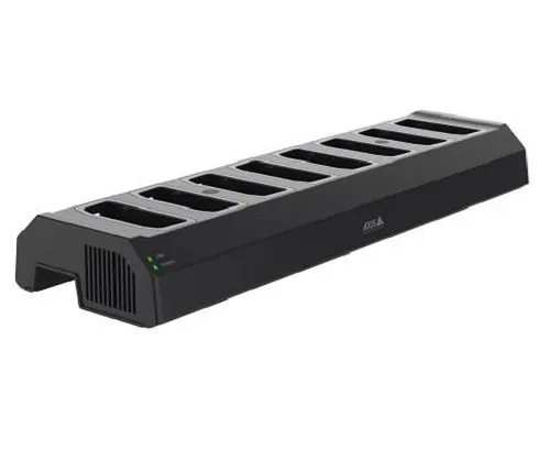 AXIS W701 Docking Station 8-Bay Docking Station for Body Worn Cameras, Black