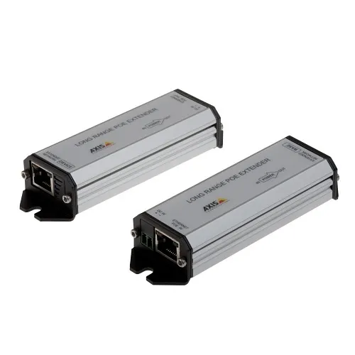 AXIS 01857-001 Long-Range PoE Extender Kit, Extends Ethernet and PoE, Connections up to 3,280'