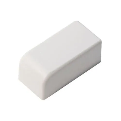 Perplas 01WH-EC Raceway Series End Cap, Type 1, 5/8" 1/2", White, 20-Pack
