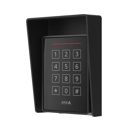 AXIS A4120-E Indoor/Outdoor Secure RFID Reader with Keypad, IP66/IK07 Ratings