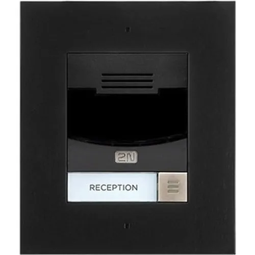 2N 02204-001 IP Solo without Camera, Flush Mounted, Black