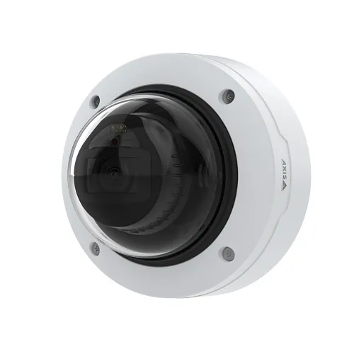 AXIS P3267-LV P32 Series 5MP Vandal Resistant Fixed Dome IR WDR IP Camera, 3-8mm Varifocal Lens, White, (Replaces P3247-LV
