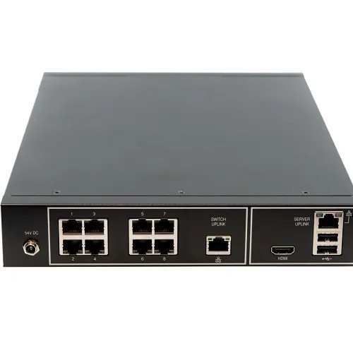 AXIS S2108 Camera Station Recorder with Integrated PoE Switch, Includes Core Licenses, 2TB HDD