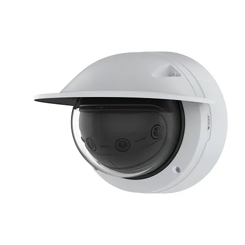 AXIS P3827-PVE 7MP Multisensor Panoramic IP Camera, 3.3mm, 180-Degree Coverage, White (Replaces 01048-004)