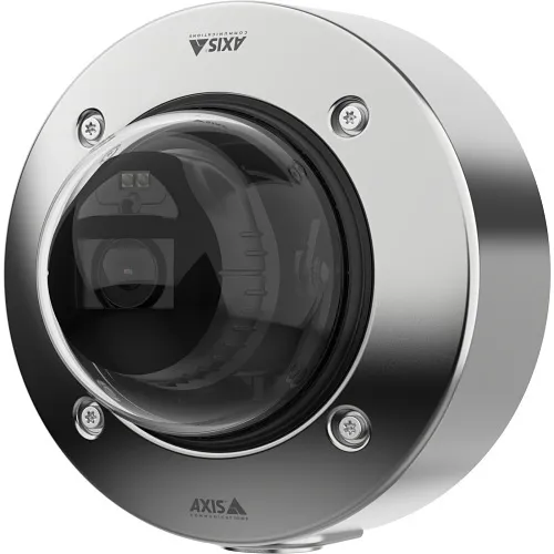 AXIS P3268-SLVE 8MP Dome IP Camera with Deep Learning, 4.3-8.6mm Varifocal Lens, Stainless Steel