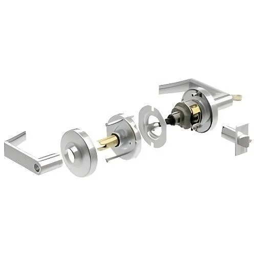 Schlage 03-232 RHO 626 ND Series Rhodes Lever, FSIC Prep, Satin Chrome