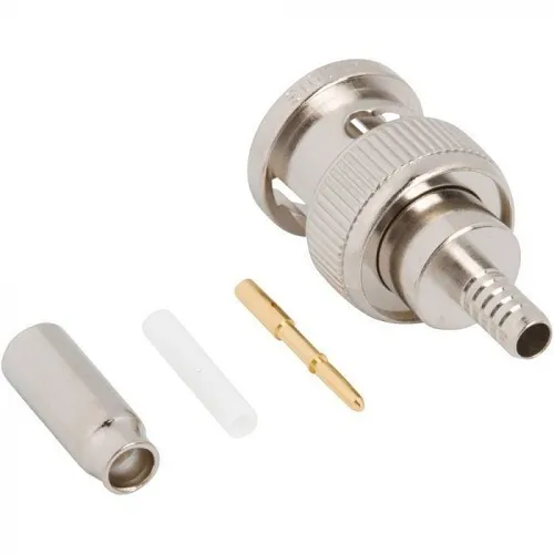 Amphenol RF 031-70013 BNC Straight Crimp Plug for RG-179 Cable, 17