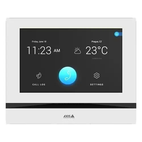 AXIS 03238-001 Touchscreen Answering Unit, White, 7"