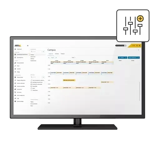AXIS 03326-001 Audio Manager Pro Device C7110/NVR eLicense for Enterprise-Scale Public Address Systems