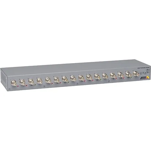 AXIS P7216 P72 Series 16-Channel Video Encoder, Full Featured, Full Frame Rate, Edge Storage, High-Resolution Quad View
