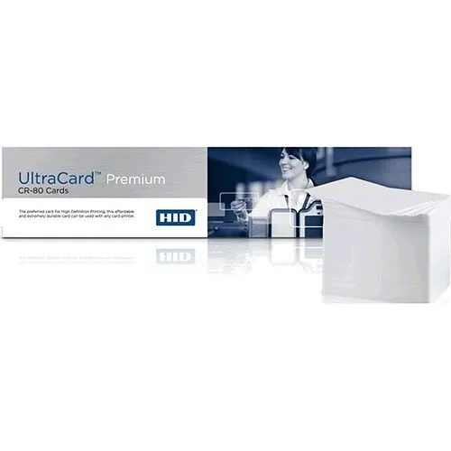 HID FARGO 082136 CR80 30 mil Graphic Quality Composite PVC-PET Cards, 500-Pack