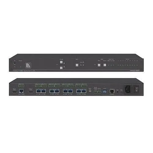 Kramer VM-218DT HDMI and Long-Reach HDBaseT, RS-232, IR and Stereo Audio Switchable DA, 2x1:8 4K60 4:2:0