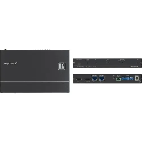 Kramer 10-8048901190 VM-2HDT HDMI Extender, 4K60 4:2:0 HDMI to Long-Reach HDBT Distribution Amplifier