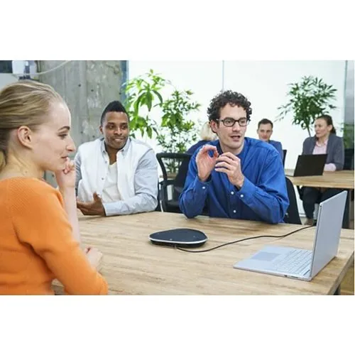 Yamaha 10-YVC330 Portable USB & Bluetooth Conference Speaker Phone, Black