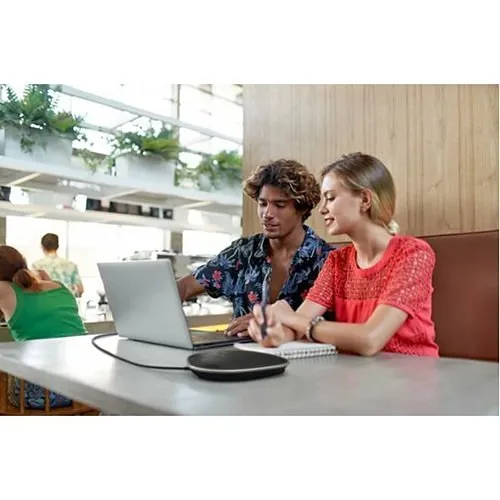 Yamaha 10-YVC330 Portable USB & Bluetooth Conference Speaker Phone, Black