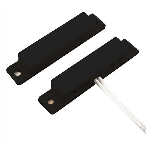 GRI 100-12-BL 100 Series Standard Gap Miniature Surface Mount Switch Set, Flanged, Closed, N/O, A, Black