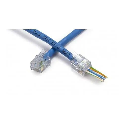 Platinum Tools 100026LTB EZ-RJ2/11 Connector with Long Tab, 100-Piece