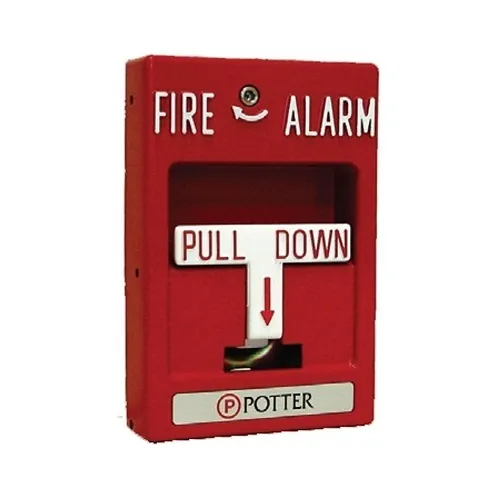 Potter 1000402 RMS-1T-WP-KL Manual Pull Station, Weather Proof Dual Action, Key Reset