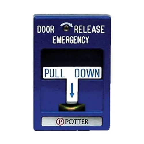 Potter 1000608-2 RMS-2T Emergency Door Release, Blue