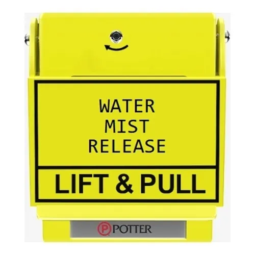 Potter 1000624-25 RMS-1T Wallplate, Low Profile,  Water Mist, Yellow