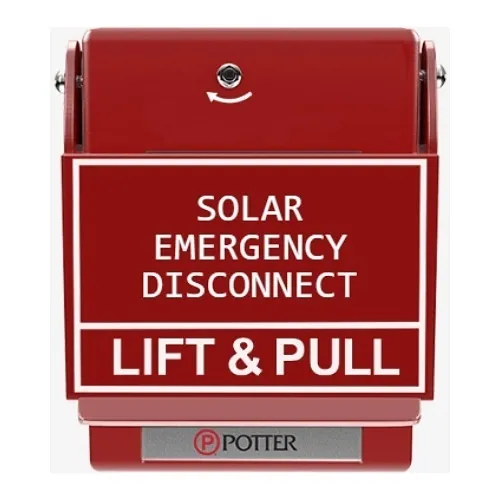 Potter 1000695-24 RMS-6T Wallplate Low Profile, 6T, Red