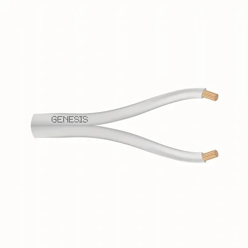 Genesis 10045501 18/2 Stranded Zip Cable, General Purpose, CM, 500' (152.4 m) Pull Box, White