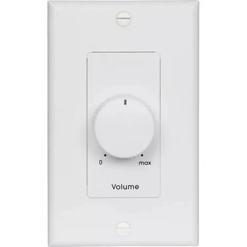 Lowell 100LVC-DW 100W Mono Autoformer Attenuator Volume Control with Rotary Switch, White