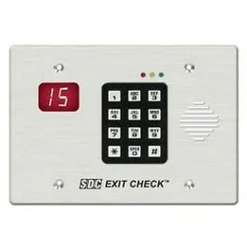 SDC 101-KDENA 101-DE Series Delayed Egress Controller Keypad with Digital Display, Key Switch Reset, NFPA 101, Selectable Egress Delay