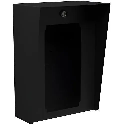 Pedestal Pro 1014HOU-AIPH-04-CRS Mild Steel Housin with Cutout for Aiphone JP-DVF-RP10, JP-DVF-HID, IX-DVF-2RA, and IX-DVF-P, 10"x14", Black