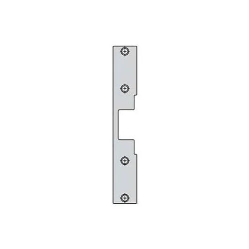 HES J-2-630 1006 Series Electric Strike Faceplate, 9"H x 1-3/8"W, Satin Stainless Steel
