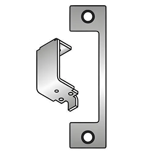 HES HTD-630 1006 Series Electric Strike Faceplate, Satin Stainless Steel