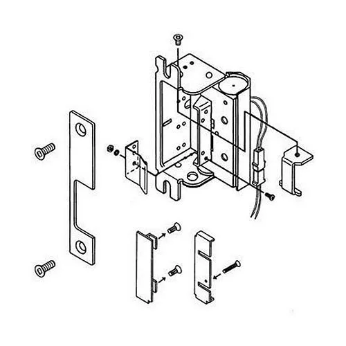 HES R-630 1006 Series Faceplate for use with Hook Bolt up to 1" Throw, 7/8" 1 1/4", Satin Stainless Steel