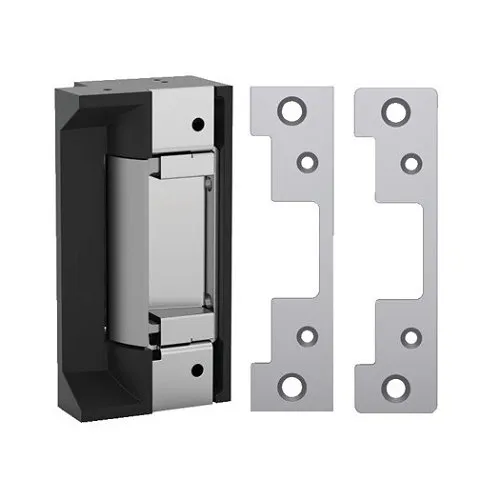 HES 5000C-LBM Electric Strike with Latchbolt Monitor, Low Profile, 12/24VDC, 0.24/0.12A, 1/16" Depth, with 501/501A Faceplate