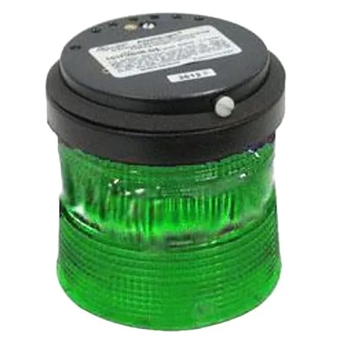 Kidde 101SING-E1 101 Series StackLight, Steady-on Incandescent, 12VDC, 1A, Green LED
