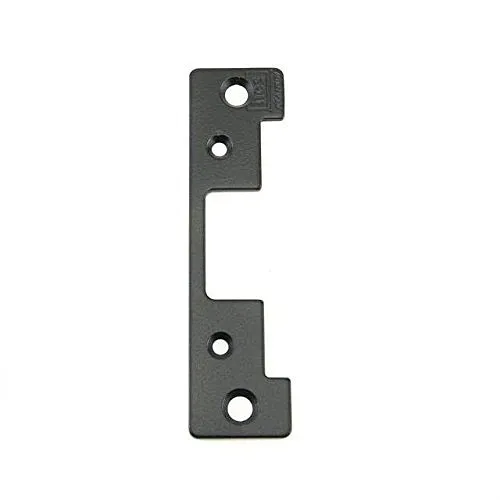 HES 501A Radius Corners and Flat Faceplate, 7/8" 1 1/4", for 5000/5200 Series Electric Strikes, Black