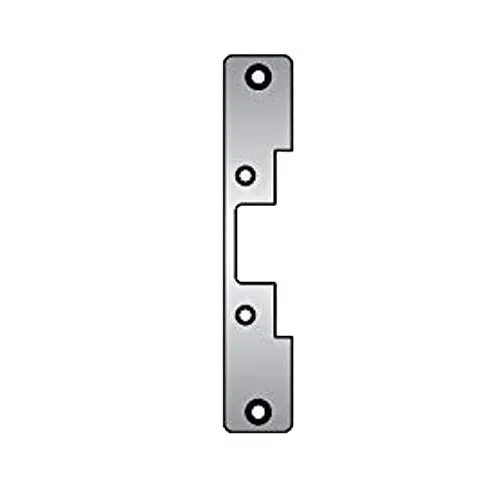 HES 503-606 5000 Series Electric Strike Faceplate, 6-7/8"H x 1-1/4"W, For Cylindrical Locksets (Aluminum), Satin Brass