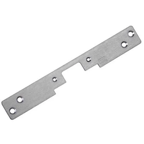 HES 504-630 5000 Series Electric Strike Faceplate, 6-7/8"H x 1-1/4"W, for Cylindrical Locksets (Aluminum), Satin Stainless Steel