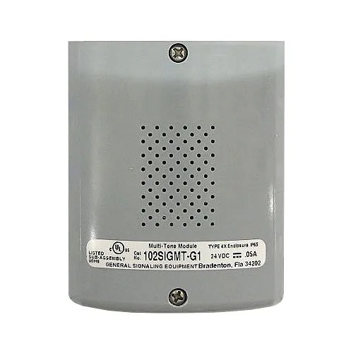 Edwards Signaling 102SIGMT-G1 102 Series StackLight, Multi-Tone, Tone Module, 24 VDC, 0.05A